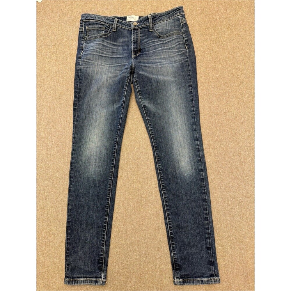 BKE Payton Jeans Women's Size 32 Mid Rise Ankle Skinny Medium Wash Stretch Boho